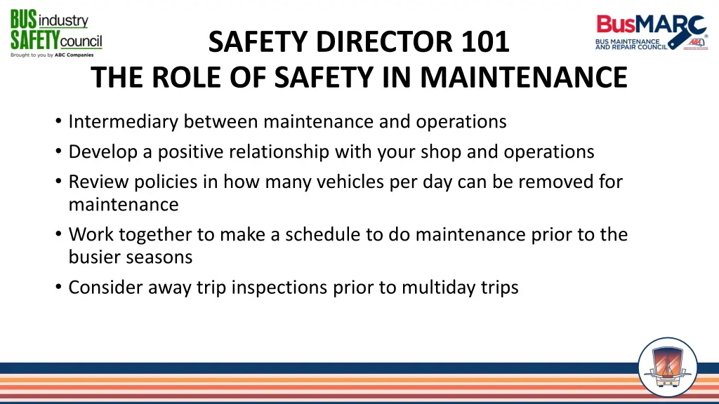 safety director 101 the role of safety 13
