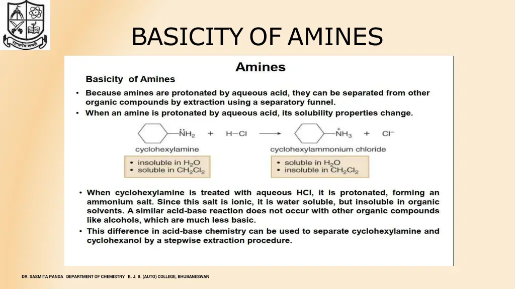 basicity of amines 1