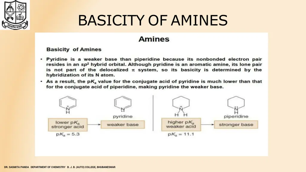 basicity of amines 13