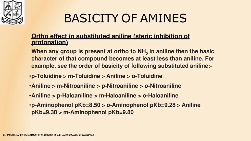 basicity of amines 14