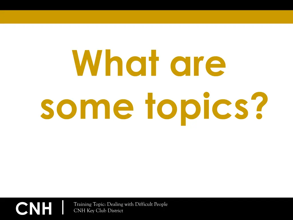 what are some topics
