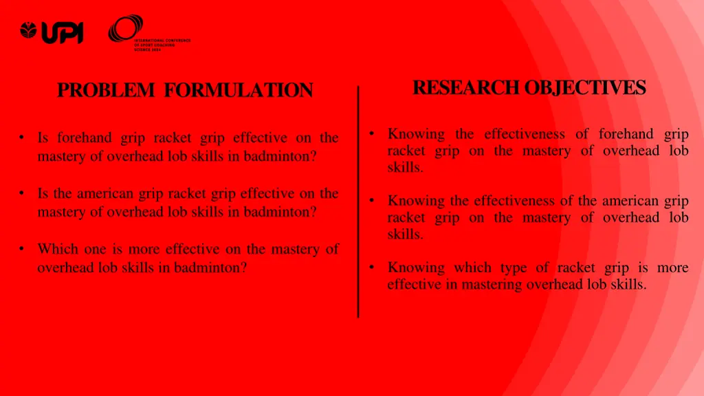 research objectives