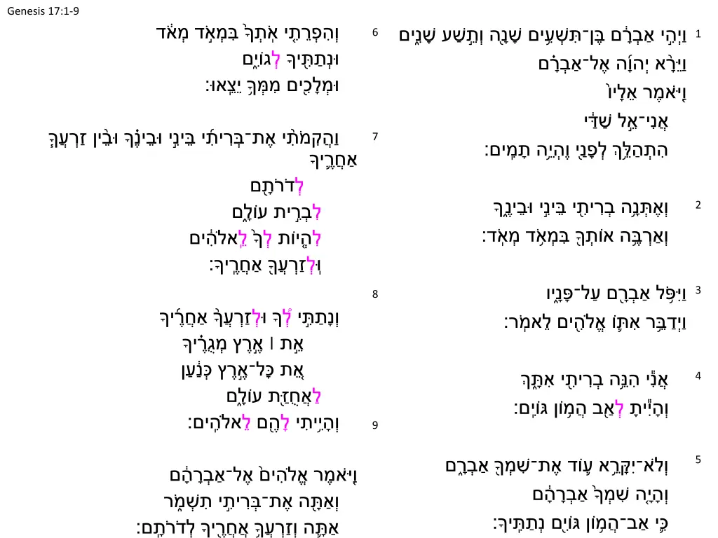 genesis 17 1 9 4