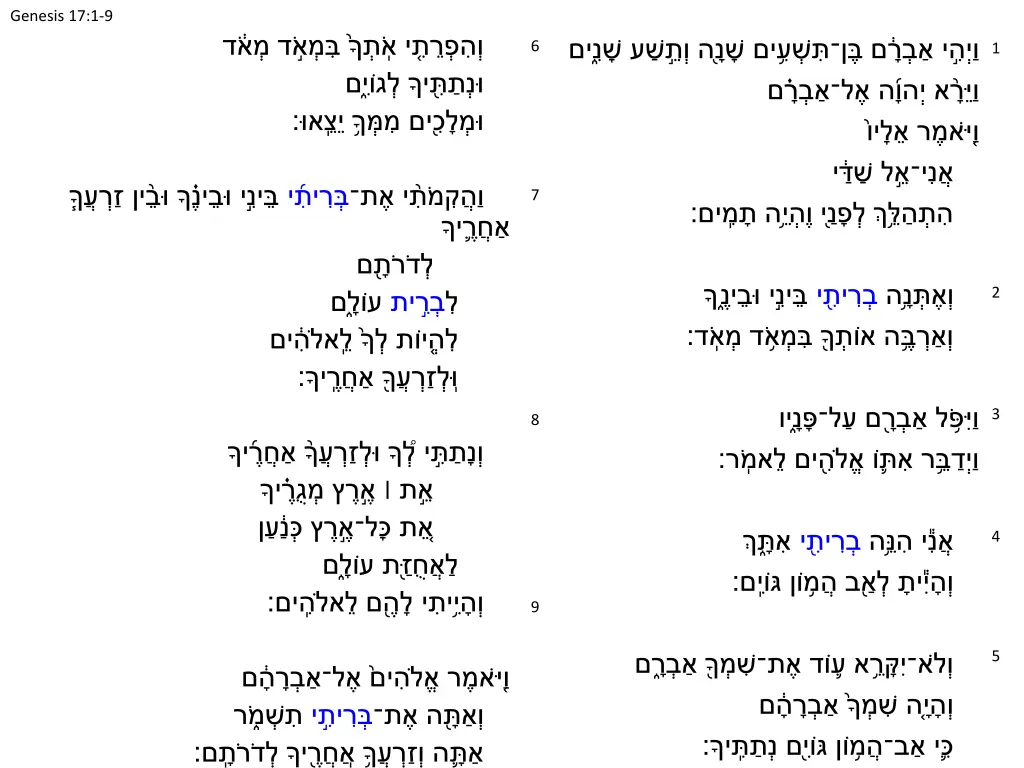 genesis 17 1 9 7