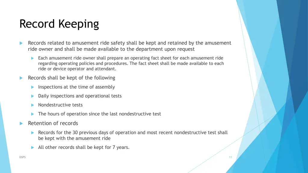 record keeping