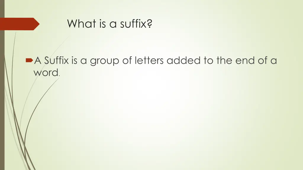 what is a suffix