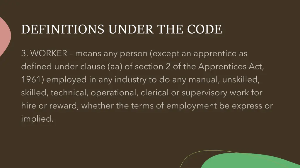 definitions under the code 2