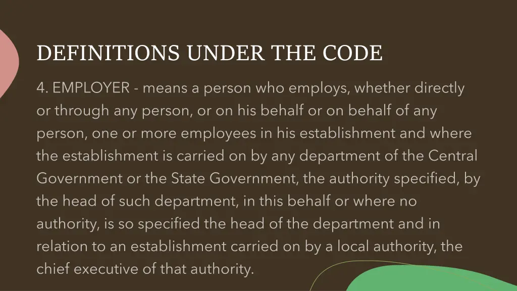 definitions under the code 3