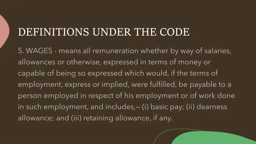 definitions under the code 4