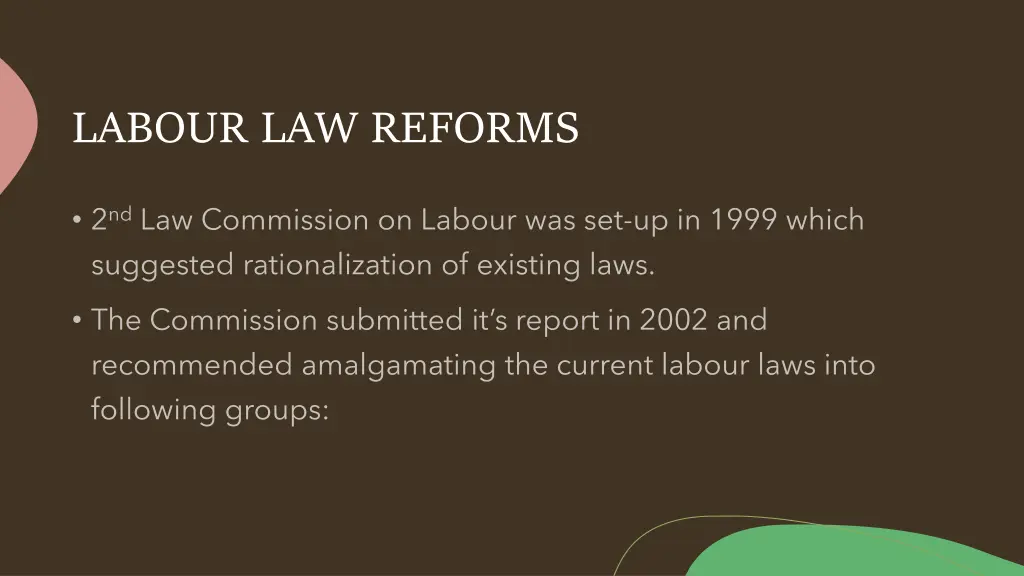 labour law reforms 1