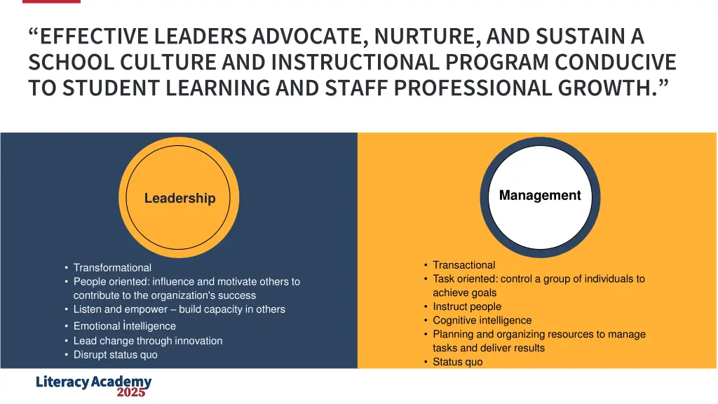 effective leaders advocate nurture and sustain a