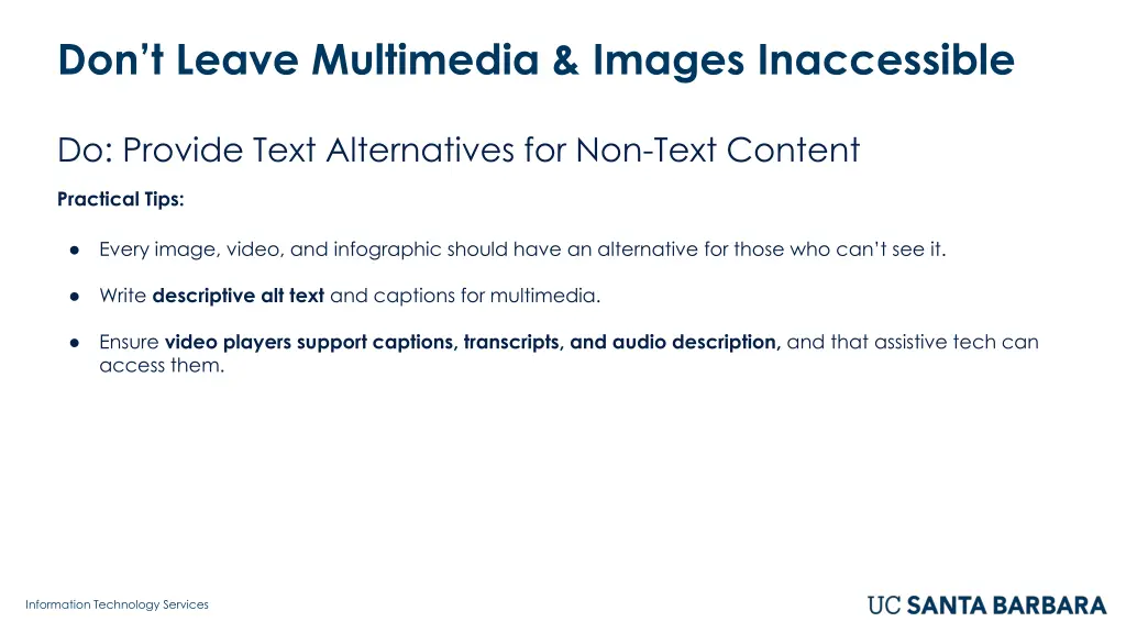 don t leave multimedia images inaccessible