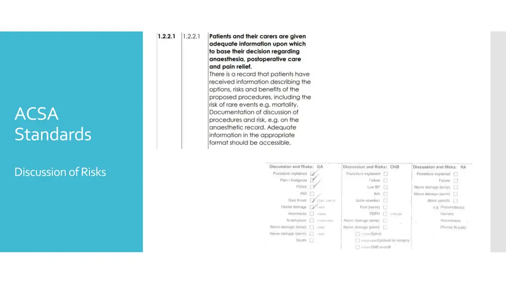 acsa standards 1
