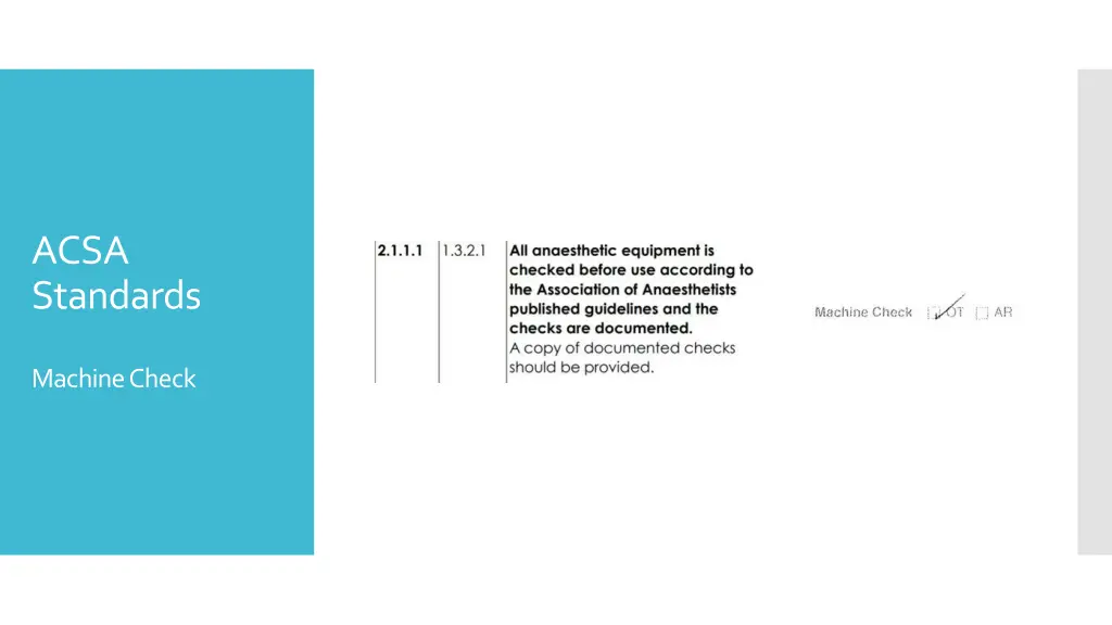 acsa standards 2