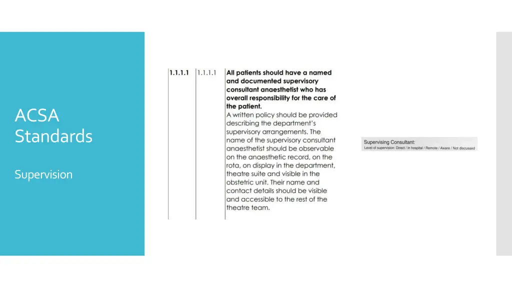 acsa standards