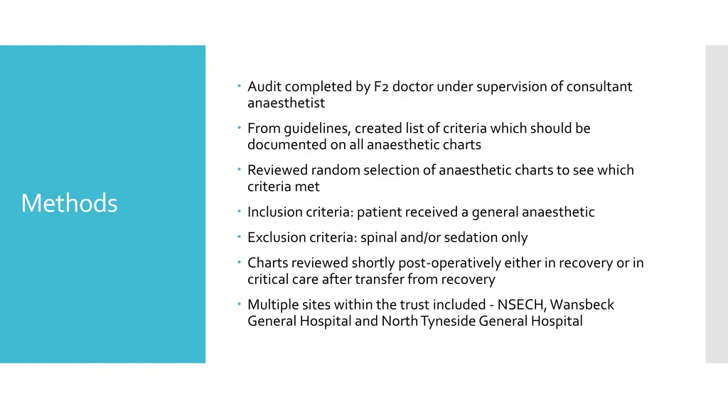 audit completed by f2 doctor under supervision
