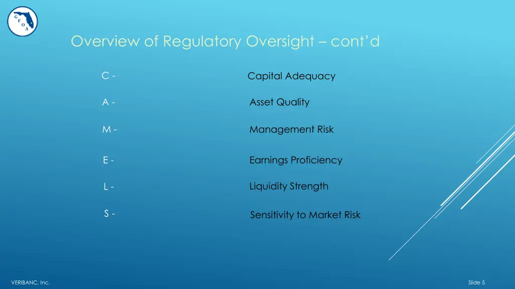 overview of regulatory oversight cont d