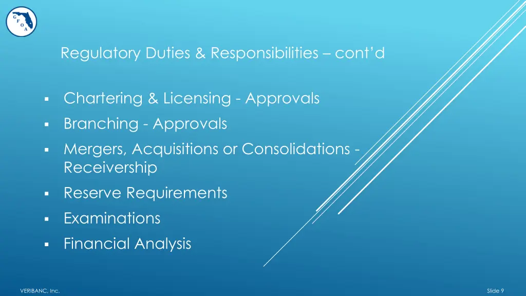 regulatory duties responsibilities cont d