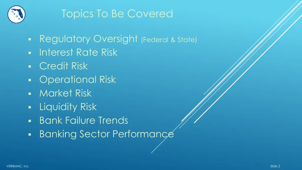topics to be covered