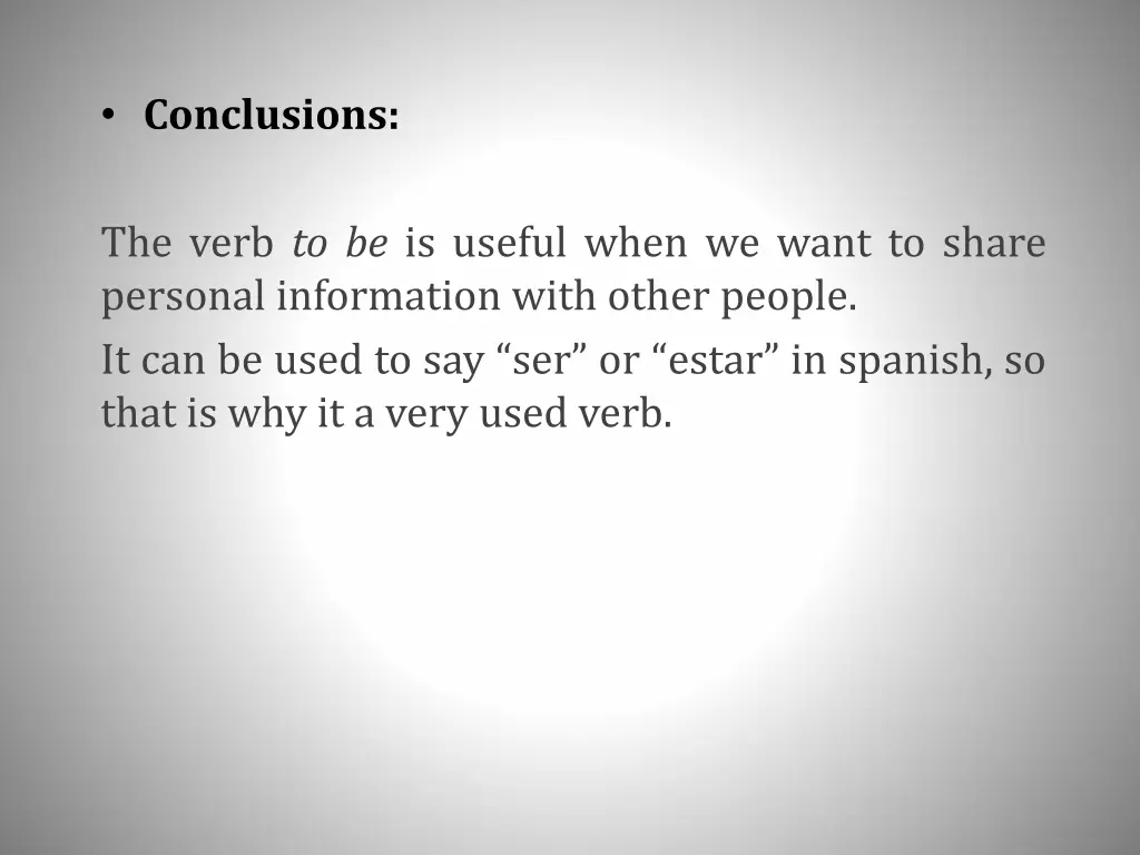 conclusions