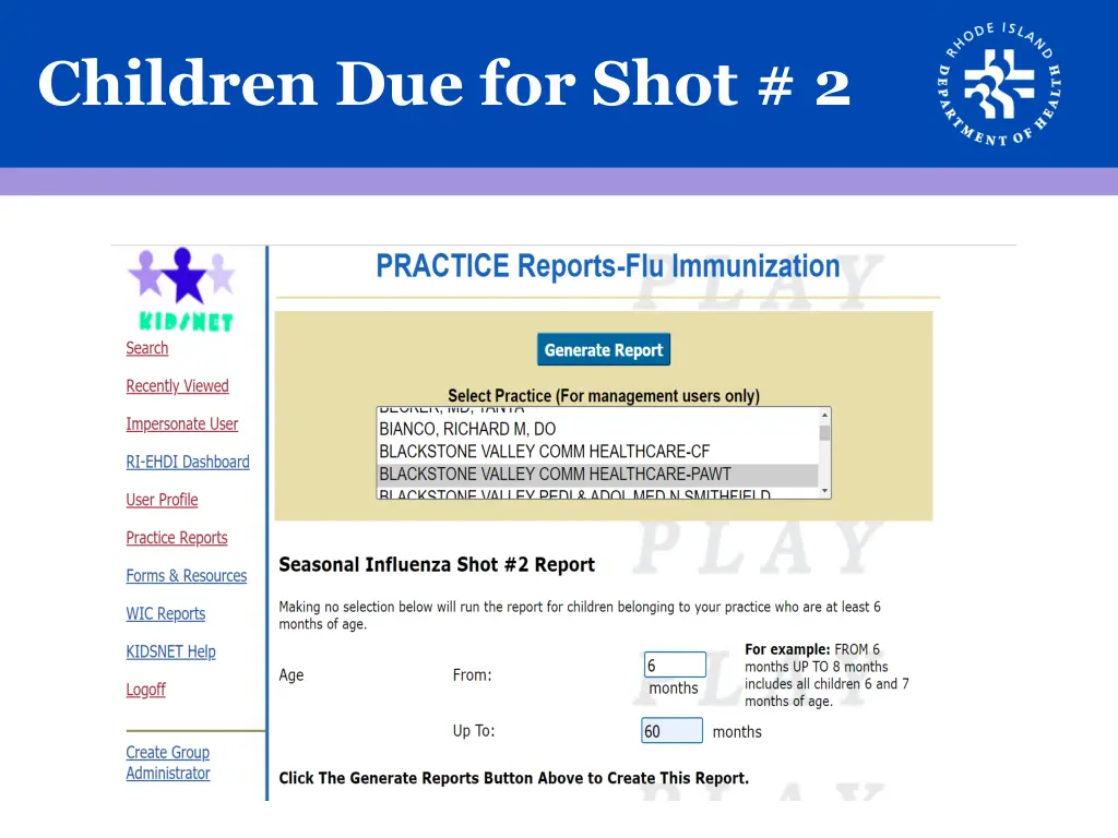 children due for shot 2
