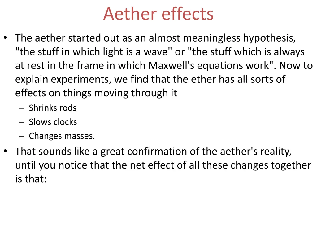 aether effects