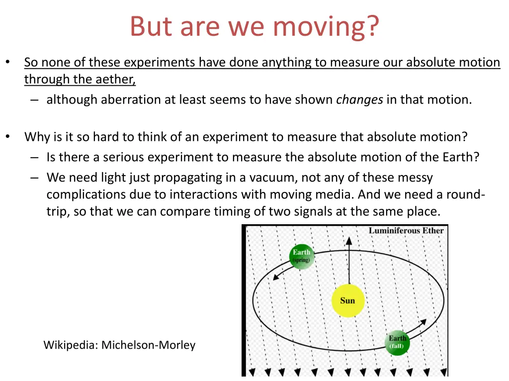 but are we moving