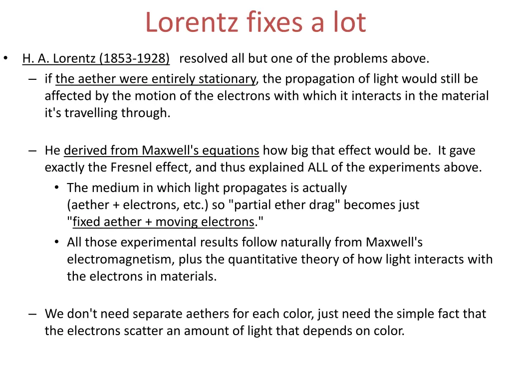 lorentz fixes a lot