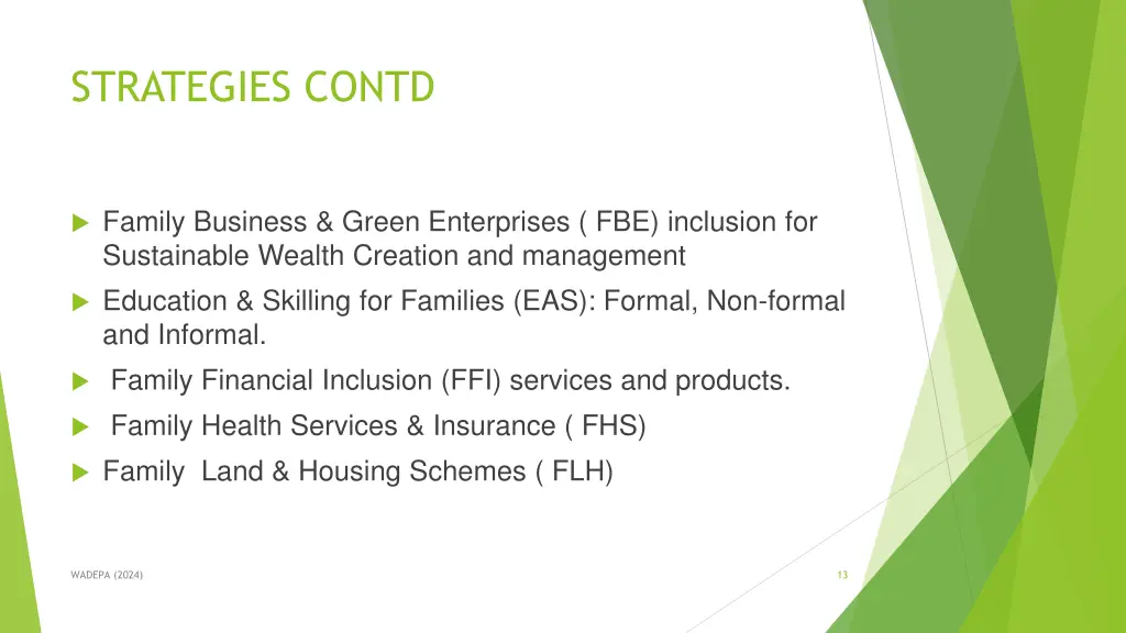 strategies contd
