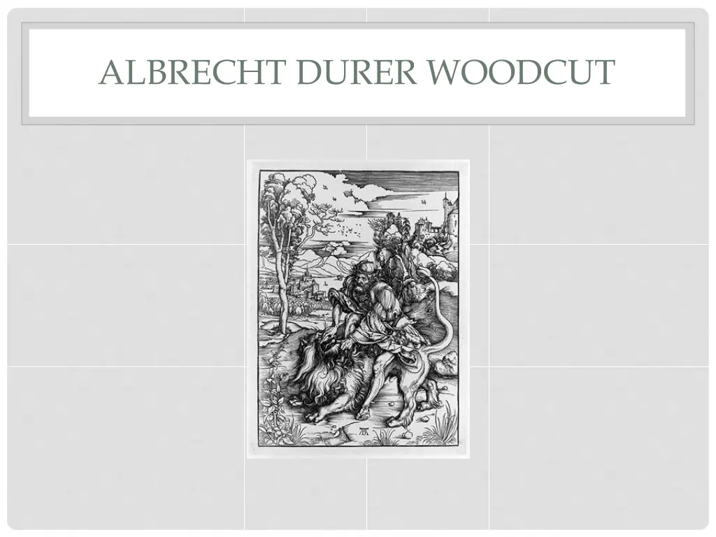 albrecht durer woodcut