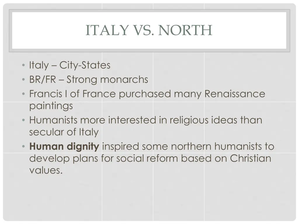 italy vs north