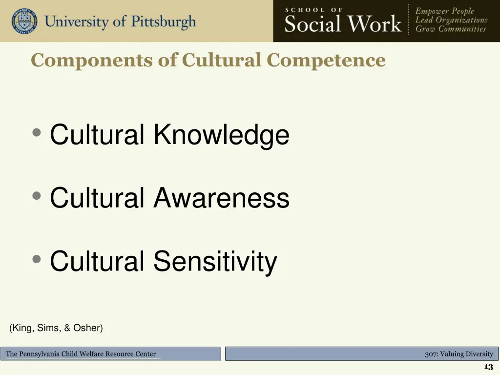 components of cultural competence