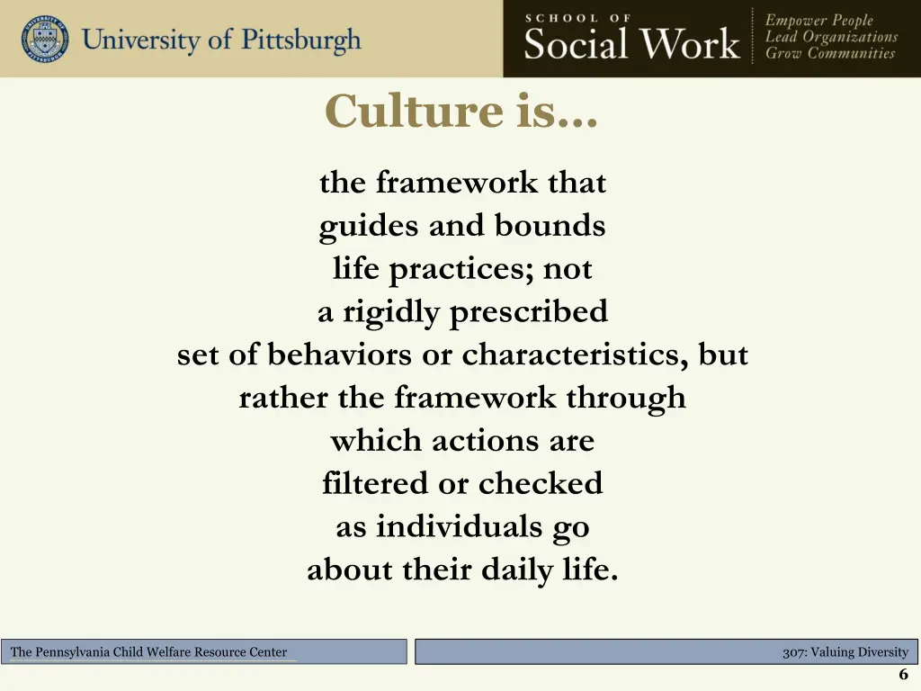 culture is