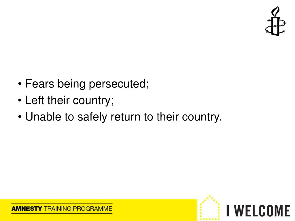 fears being persecuted left their country unable