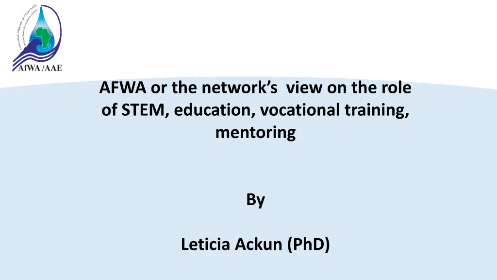 afwa or the network s view on the role of stem