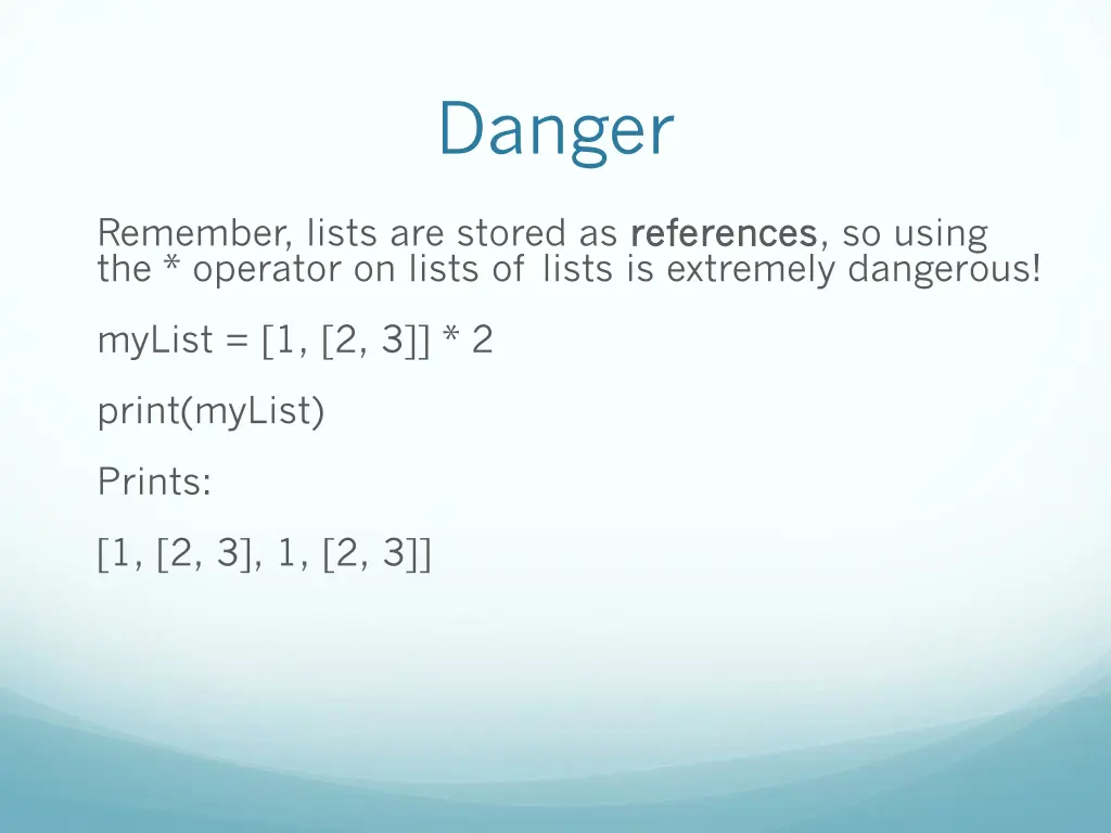 danger