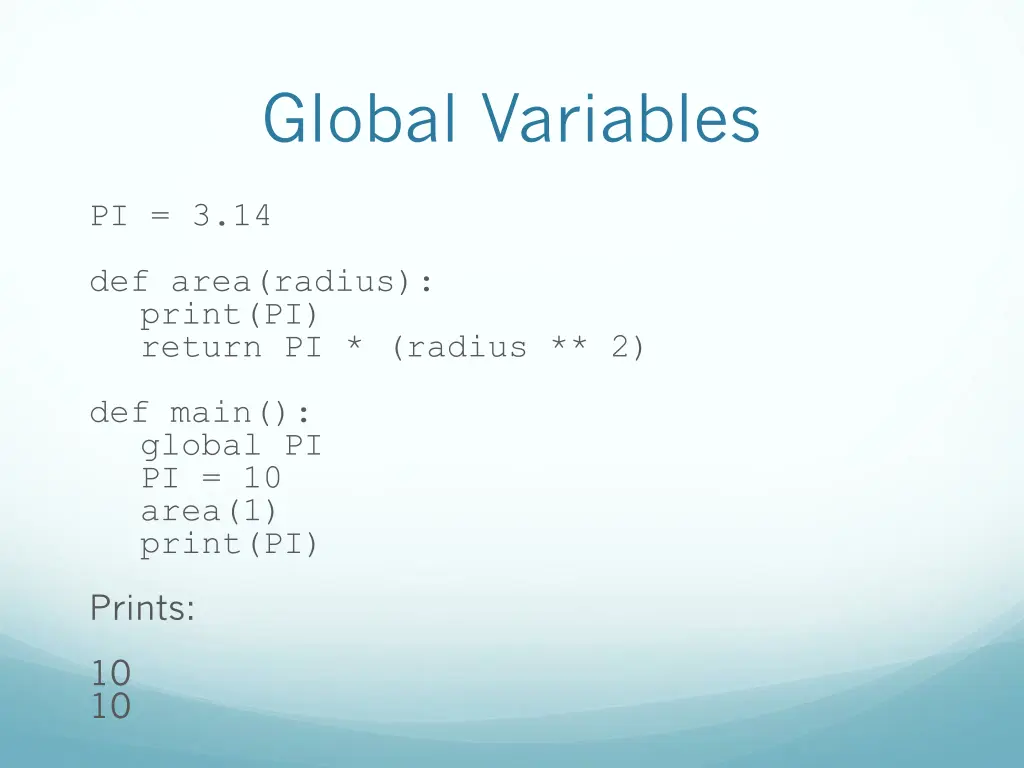 global variables 5