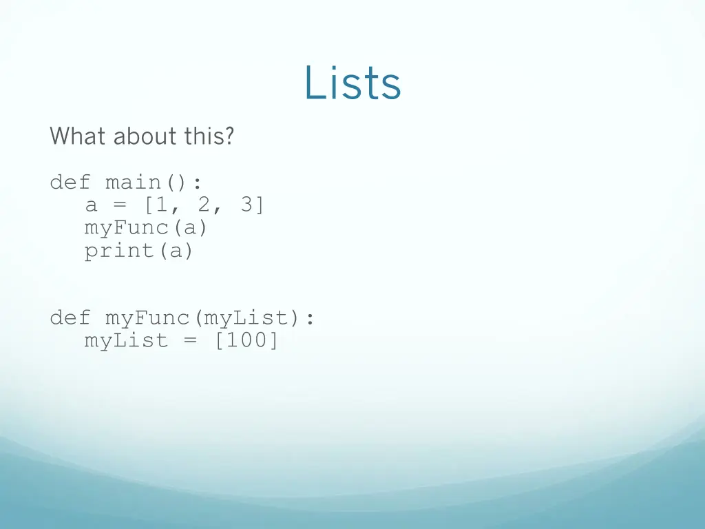 lists 3