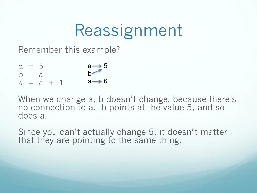 reassignment