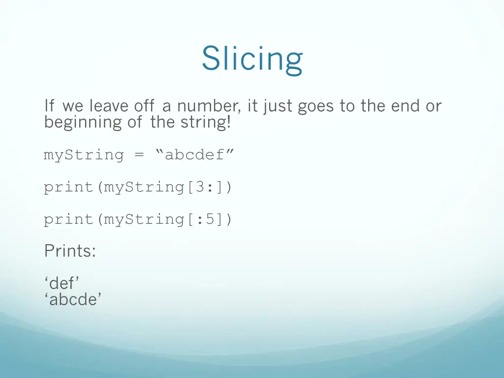 slicing 1