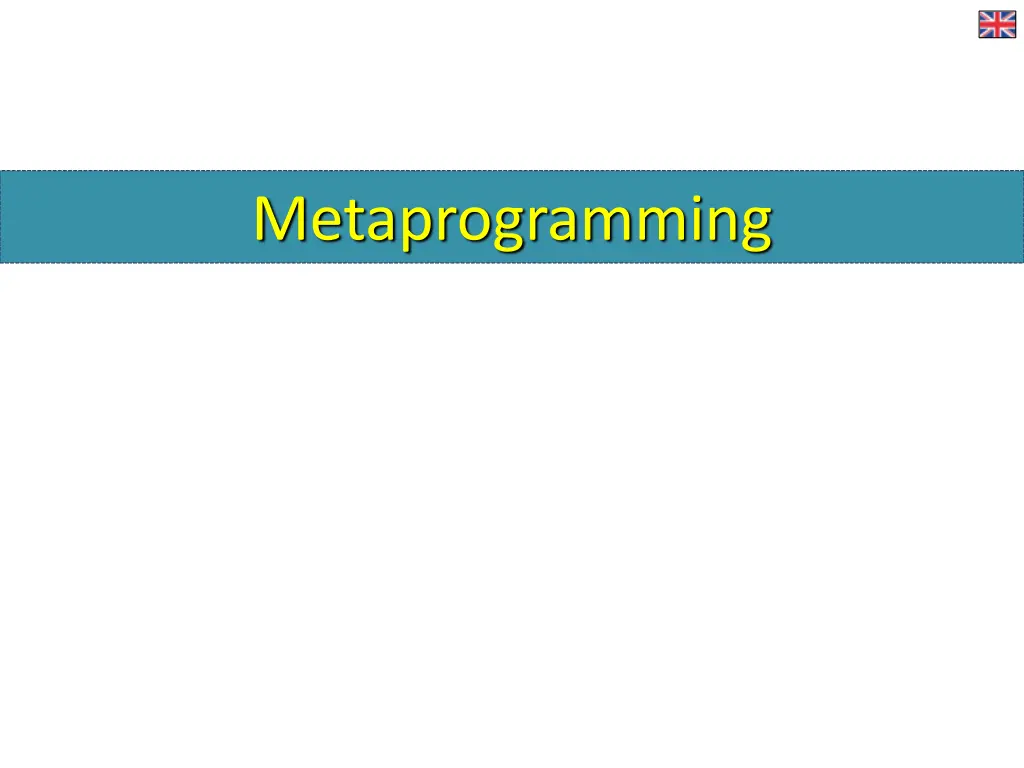 metaprogramming