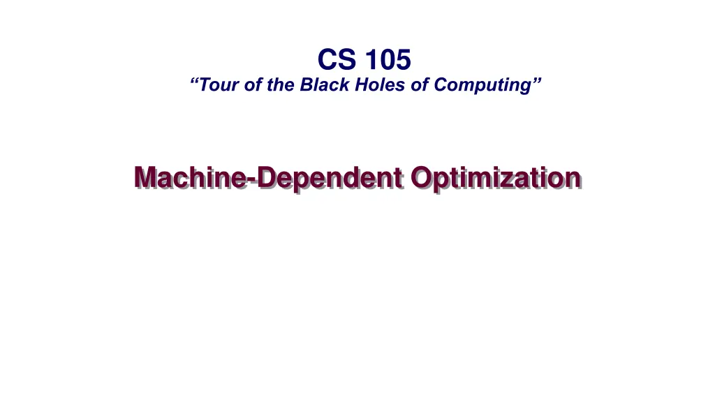 cs 105