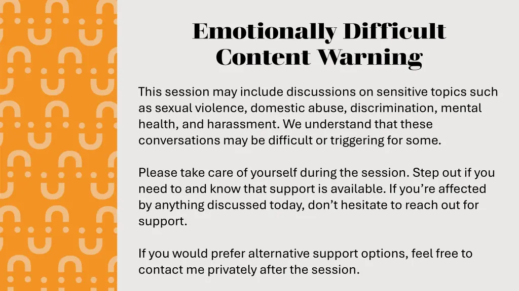 emotionally difficult content warning