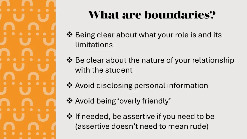 what are boundaries
