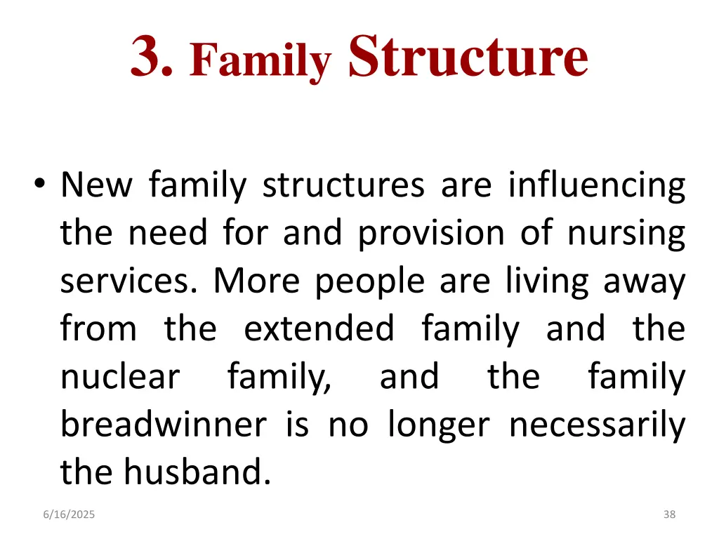 3 family structure