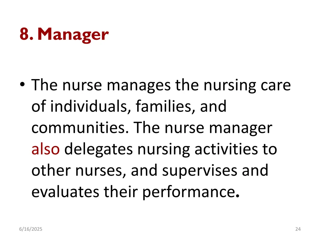 8 manager