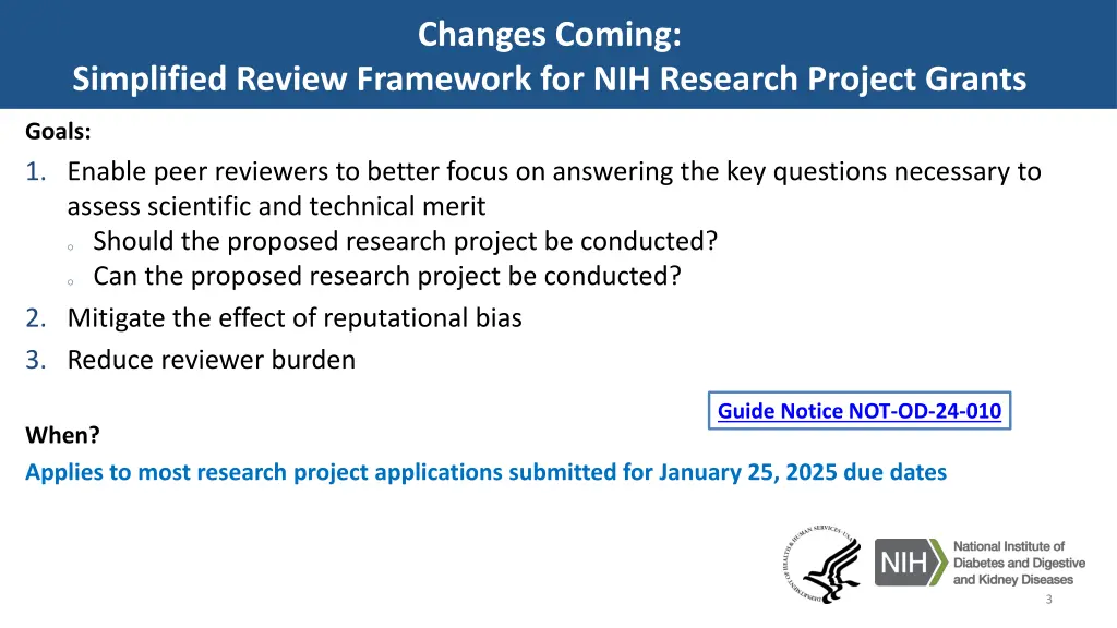 changes coming