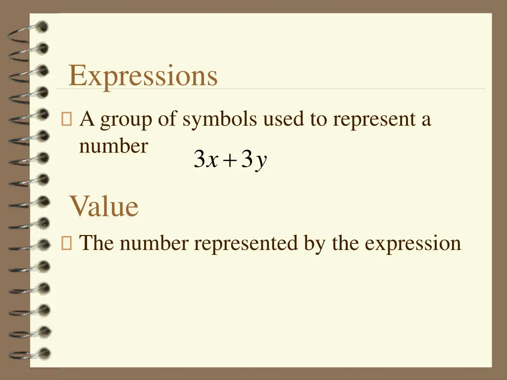 expressions