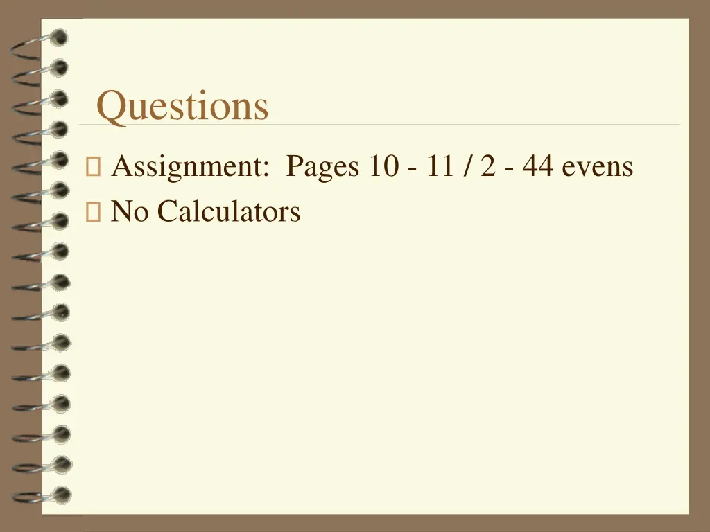 questions