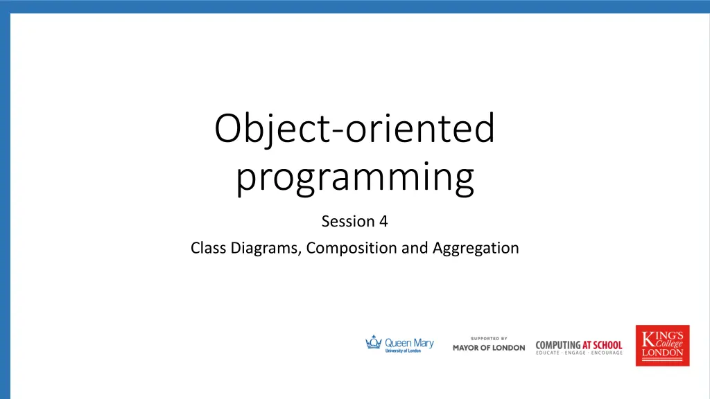 object oriented programming